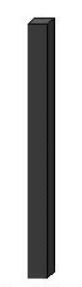 Aluminum blank post