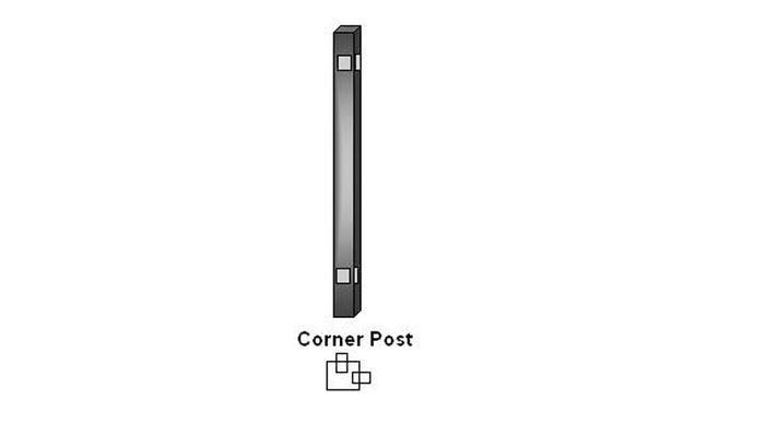 Aluminum corner post