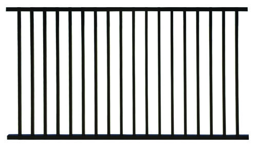2 Rail Flush Top, Flush Bottom panel configuration