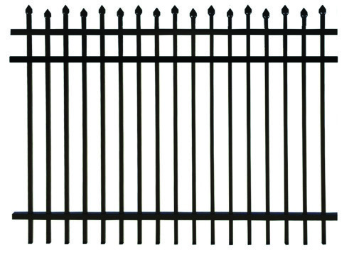 3 Rail Alternated Height Spear Top, Flushed Bottom panel configuration