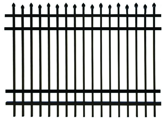 4 Rail Alternated Height Spear Top, Flushed Bottom panel configuration