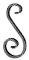 S scroll ornament