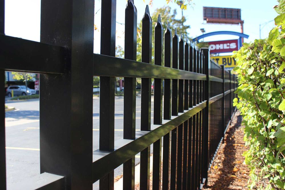 C-channel steel fence panel