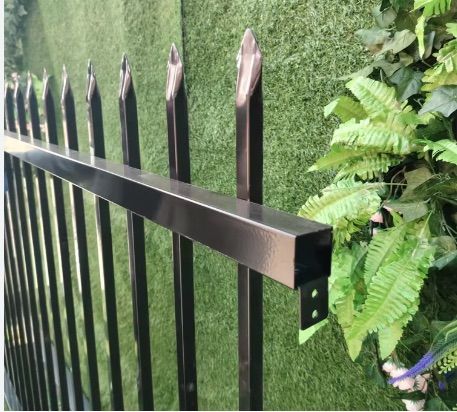 Face welded steel fence panel