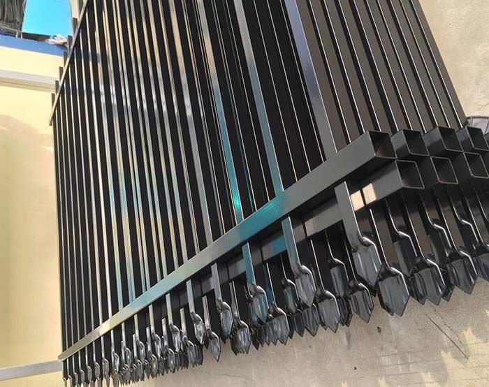 Ornamental steel fence