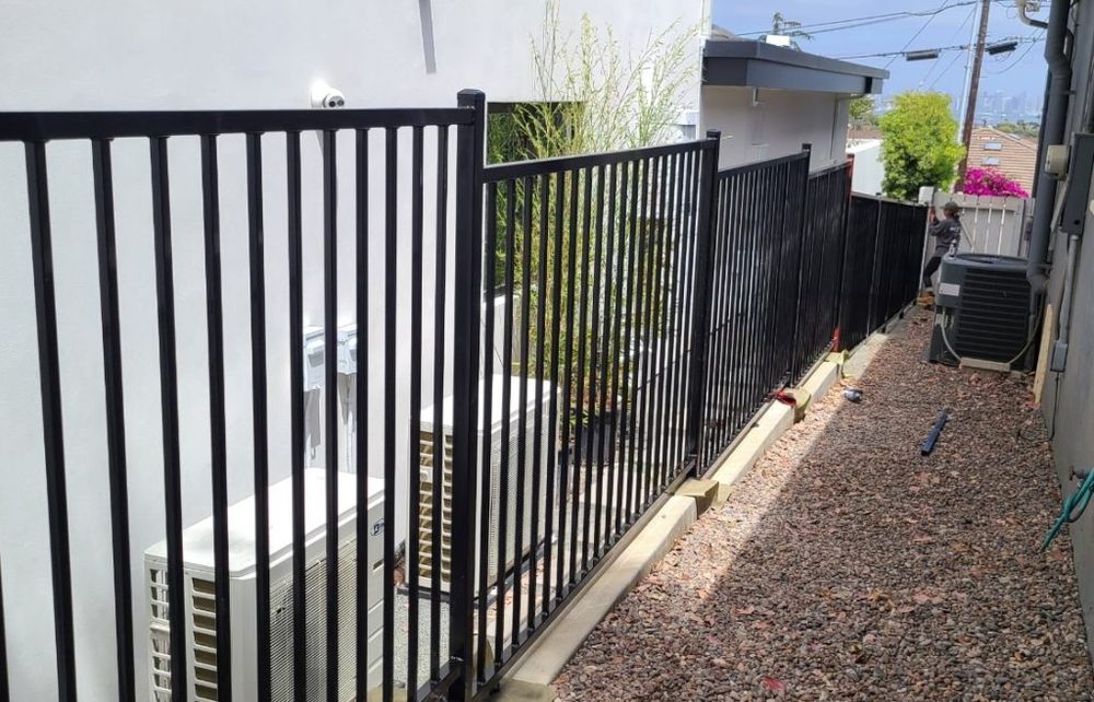 Ornamental steel fencing